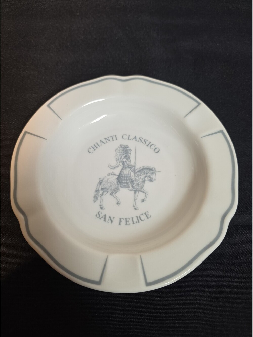 VTG Richard Ginori Chianti Classico San Felice Porcelain Ashtray Trinket Dish